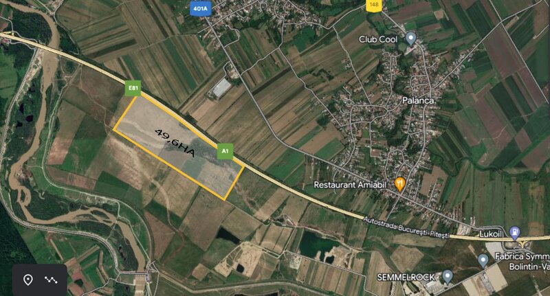 Bolintin Vale, Autostrada Bucuresti-Pitesti